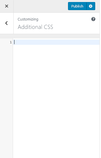 How to apply custom CSS code.